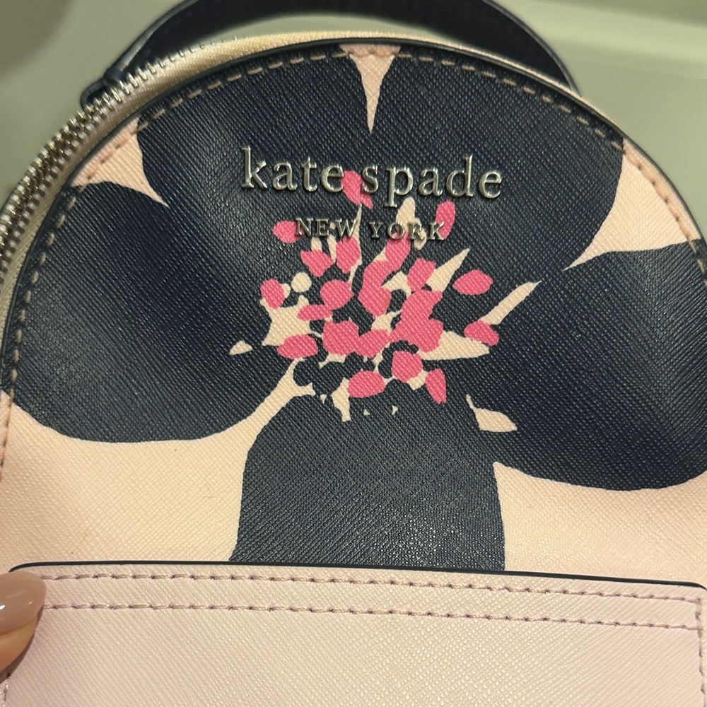 Kate Spade Floral Mini Bag in Pink and Navy - Picture 5 of 5